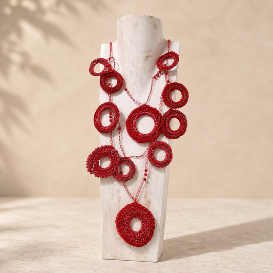 Collana lunga CERCHI MAGICI