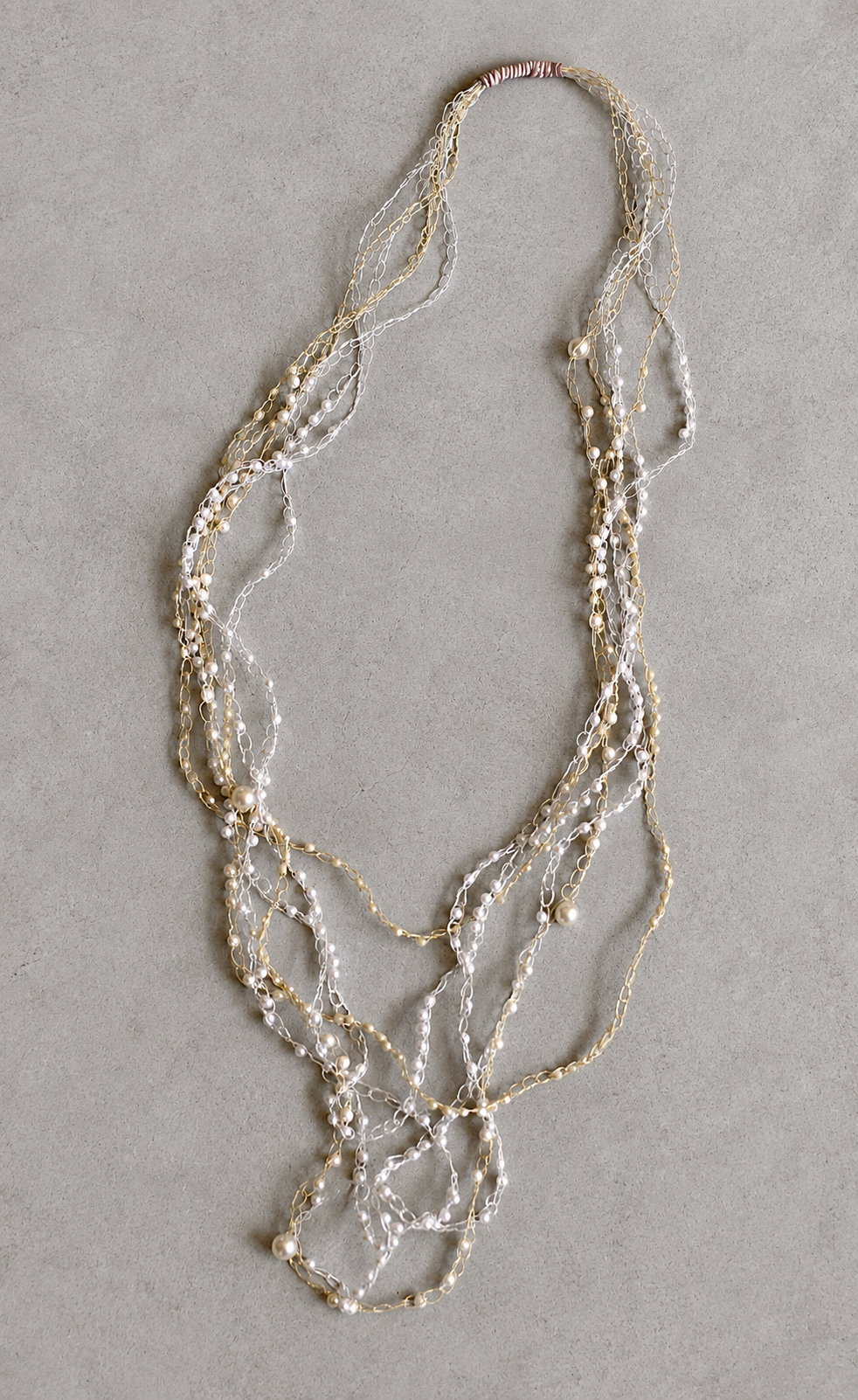 Collana lunga Luminosa Oro/Argento