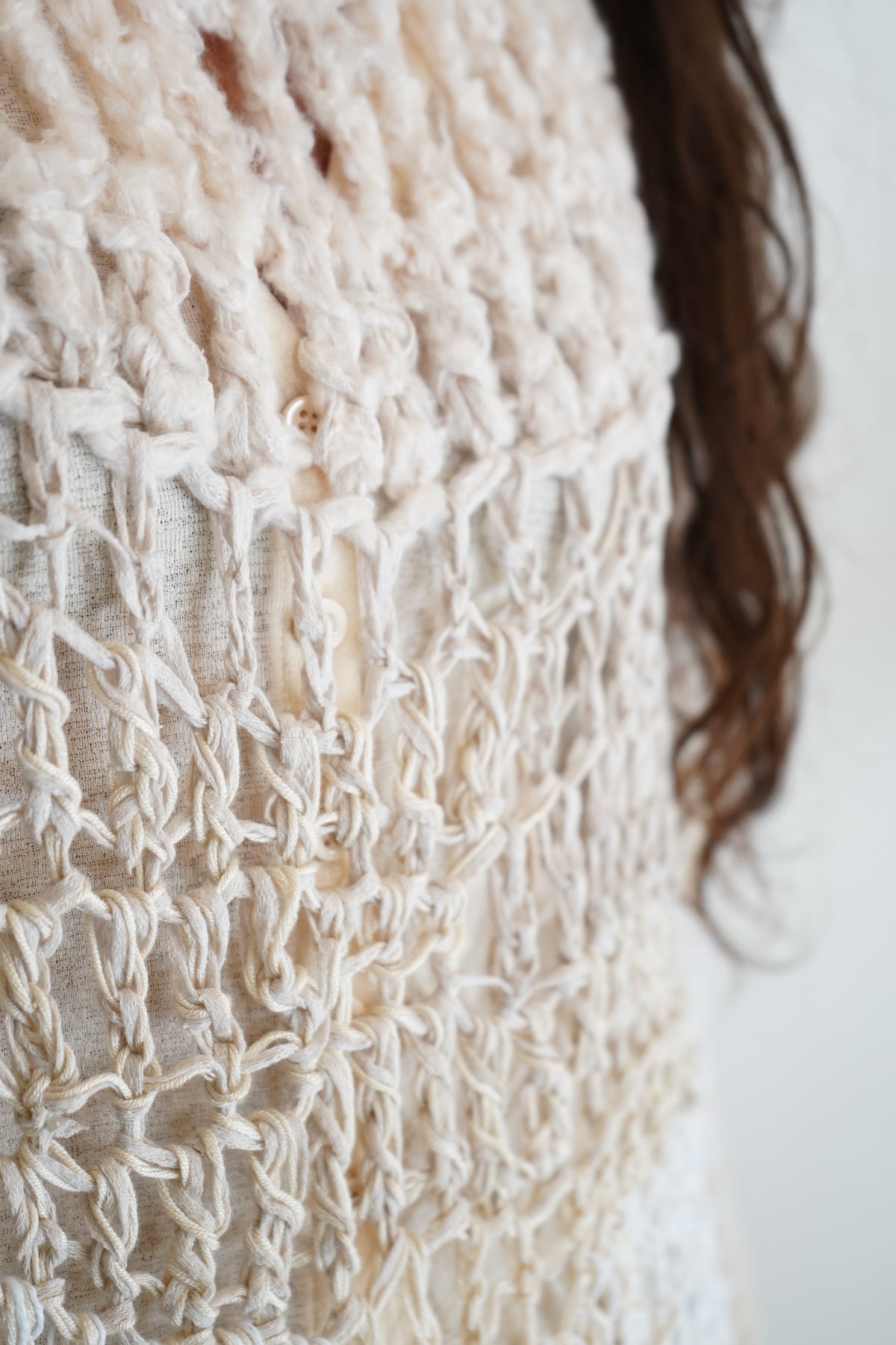 Poncho Nuvola avorio, bianco